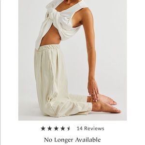 Free People Layback Pants - Size Small, Opal Silk Color